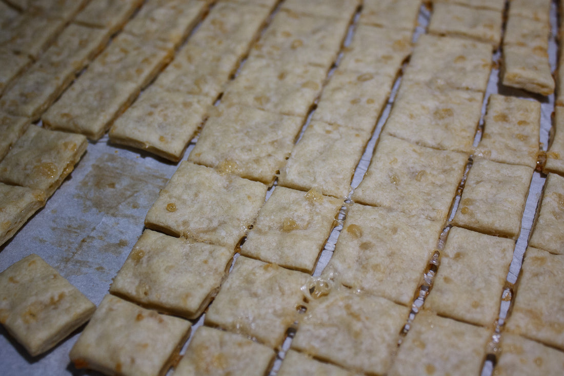 Sourdough Discard Cheese Crackers